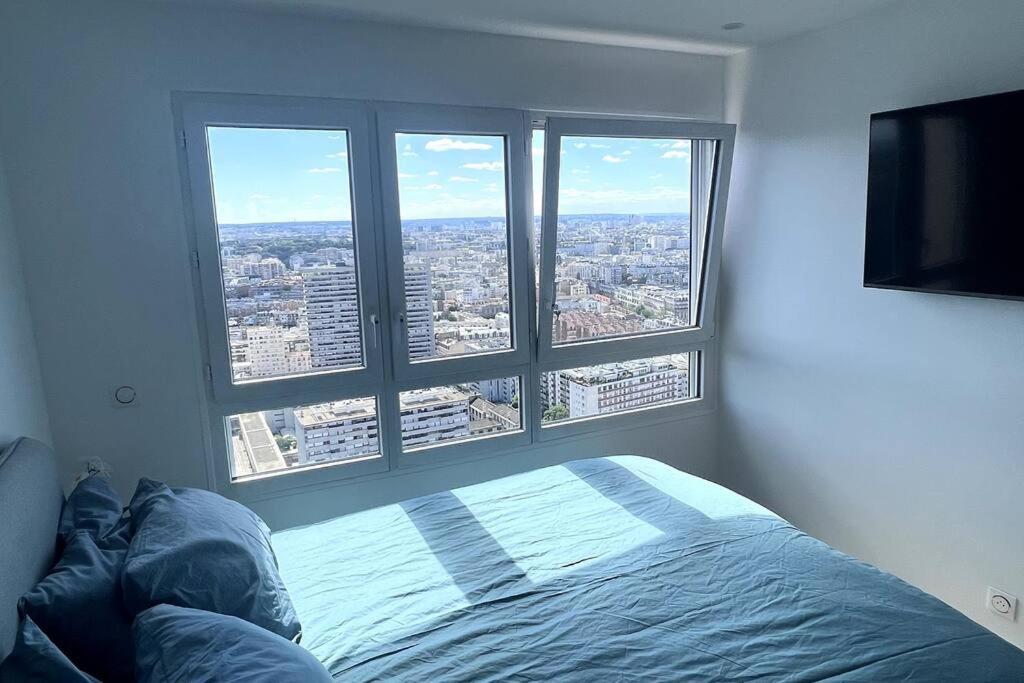 Nice Apartment With Amazing View Of Paris + Parking ภายนอก รูปภาพ