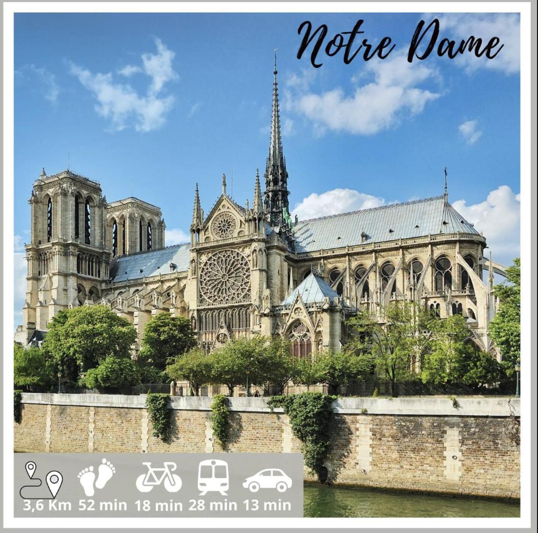 Nice Apartment With Amazing View Of Paris + Parking ภายนอก รูปภาพ