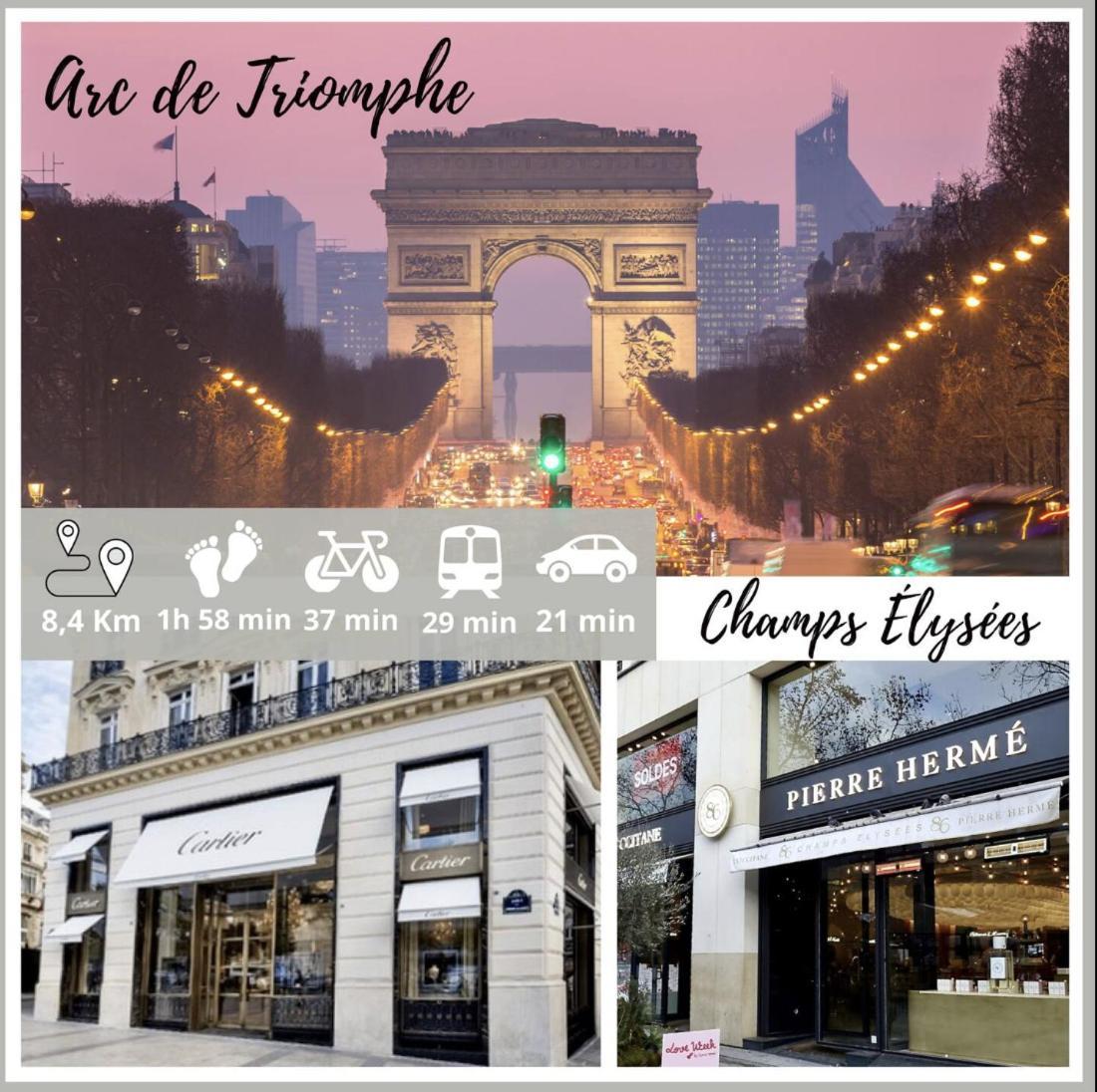 Nice Apartment With Amazing View Of Paris + Parking ภายนอก รูปภาพ
